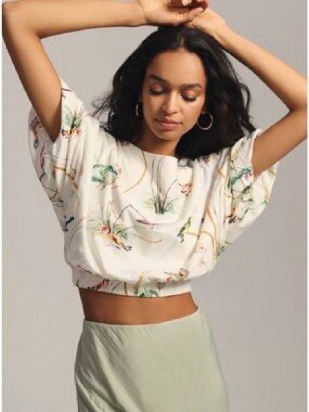 Nwot Maeve bird crop top